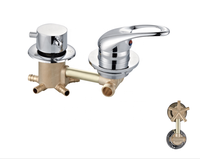 Robinets de salle de bains muraux, pièces, robinets de douche mitigeur