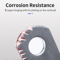 Cosses de câble en cuivre TPE de haute qualité, bornes à sertir pour transformateur, connecteur de tube automobile, placage d'étain mat ZLX
