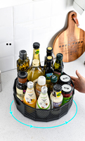 Support de stockage rotatif en plastique support de stockage de salle de bain cuisine huile alimentaire assaisonnement bouteille support de stockage plateau de fruits