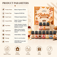 Ensemble de 6 Huiles Parfumées Bio de Qualité Supérieure pour Diffuseur, Relaxation, Bien-être, Spa Naturel – Idéal Cadeau OEM