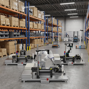 Système de formation de robots collaboratifs TEPKOBOT pour la détection d'objets, le ramassage, le placement et la palettisation sur convoyeur, station de tri - Product Image 1