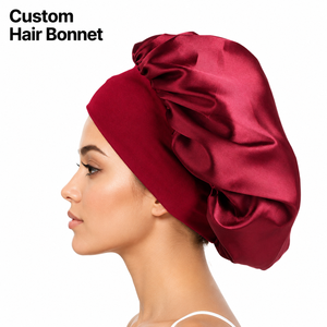 <span class=keywords><strong>Bonnet</strong></span> de <span class=keywords><strong>nuit</strong></span> en satin de soie pour femme avec large bande élastique, personnalisable avec logo, idéal pour la chimiothérapie, vente en gros - Product Image 1