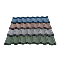 Plans de maison modernes Feuilles de toiture Tuile en métal revêtue de pierre style Bond imperméable