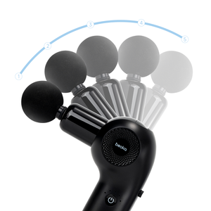 Pistola de Masaje de Espalda de Amplitud OEM de Fábrica Beoka, Relajación Muscular Portátil, Mini Gimnasio Corporal Inteligente, Pistola de Fascia de Mango Largo - Product Image 4