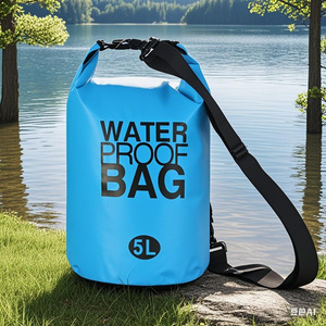 Bolsa impermeable para exteriores, 10L, PVC, plegable, para playa, buceo, camping, senderismo - Product Image 2