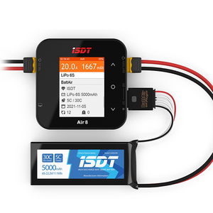 ISDT Air8 500W 20A Lipo Balance Battery Charger Discharger DC 1-8S for Li-po Li-hv Li-fe NiMH Ni-cd Pb with 2 Free Plugs <b>Toys</b> - Product Image 2
