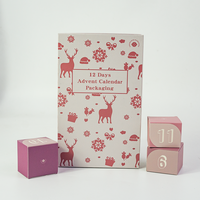 Boîte personnalisée imprimée sur le thème du Nouvel An et de Noël, emballage de cosmétiques pour célébrations, boîte cadeau