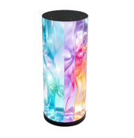 Écran publicitaire numérique LED cylindrique P2 personnalisé pour intérieur, mur vidéo LED haute définition pour la conception d'intérieur commercial