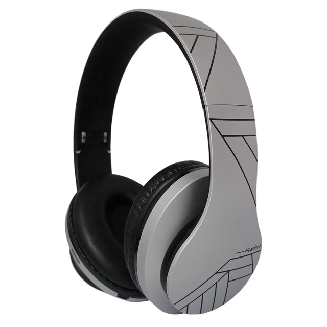 Hot Selling Over-Ear Headphones Wireless with Dynamic Stereo Sound Foldable Headsets Low Latency with Mic