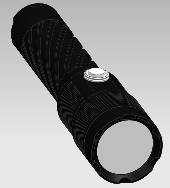 3W IP65 Rechargeable White Laser Flashlight With 1 Year Warranty - Ideal for Emergency Situations and Camping Etc.