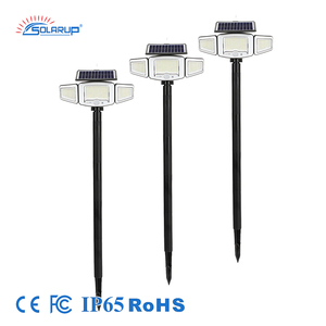 <span class=keywords><strong>Projecteur</strong></span> <span class=keywords><strong>solaire</strong></span> <span class=keywords><strong>LED</strong></span> à triple tête <span class=keywords><strong>avec</strong></span> détecteur de mouvement IP65, rechargeable, pour jardin, allée, extérieur - Product Image 1
