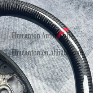 สินค้าขายดีขายส่งพวงมาลัยหนังเจาะรูผสมคาร์บอนไฟเบอร์สำหรับรถยนต์ Skoda Octavia - Product Image 4