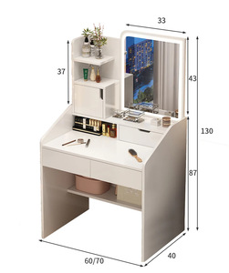 Muebles <span class=keywords><strong>de</strong></span> panel <span class=keywords><strong>de</strong></span> comercio exterior <span class=keywords><strong>de</strong></span> Europa y Estados Unidos, fábrica <span class=keywords><strong>de</strong></span> mesas <span class=keywords><strong>de</strong></span> maquillaje transfronteriza, tocador <span class=keywords><strong>de</strong></span> <span class=keywords><strong>dormitorio</strong></span> al por mayor - Product Image 2