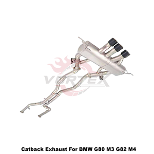 Vortex Electronic Valved Exhaust System for BMW G80 M3 G82 M4 S58 MP Style Center Diagonal Tips Kit - Product Image 5