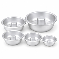 Moule à donuts en aluminium, mini moule à beignets, moule à gâteau rond, moule individuel pour la pâtisserie, la boulangerie, le café, la maison, le four, les desserts et les pâtisseries