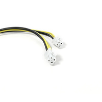 Cable de Carga Rápida USB 3.1 de 4 Pines con Blindaje Trenzado y Revestimiento de PVC, Conductor de Cobre Puro para Conector de Alimentación de CPU de Computadora