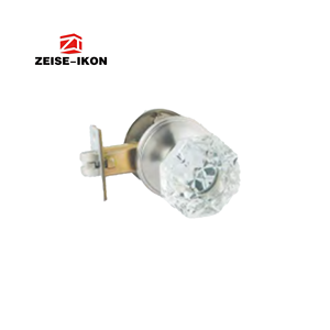 مقابض أبواب كريستالية مع قفل، مقابض أبواب كريستالية لغرف النوم والحمامات، طقم مقابض أبواب كريستالية زجاجية بتصميم عتيق - Product Image 1