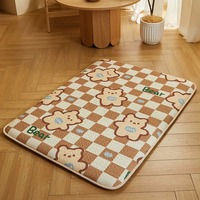 Coussin de sol pliable en mousse à mémoire de forme pour chien et chat, toucher frais, quatre saisons, nid douillet pour animaux de compagnie de taille moyenne/grande, idéal pour Golden Retriever