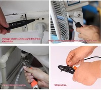 ELEHAND Ensemble d'outils ménagers de 30 pièces avec multimètre numérique, kit d'outils à main dans un étui rigide, OEM/ODM pour le bricolage à domicile, la réparation et les cadeaux