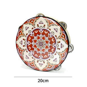 Wholesale Wooden Single-Row Bell Dunhuang Tambourine Handheld <b>Drum</b> for Dance Performance Education Musical Percussion Instrument - Product Image 2