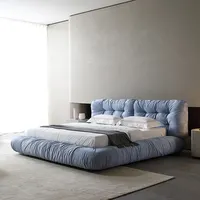 Luxus italienischen Stil King Size moderne italienische neueste könnte Bett Designer Möbel Wohnzimmer Bett Set