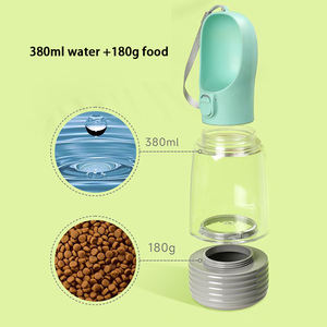 ขวดน้ำสุนัขแบบพกพา 4-in-1 ลายเรียบง่าย เป็นมิตรกับสิ่งแวดล้อม พร้อมภาชนะใส่อาหาร - Product Image 4