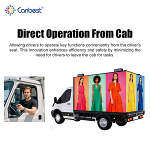 Tragbare Digitale Werbetafel für LKWs Montierte LED-Anzeigetafel auf Rädern für Außenwerbung - Product Image 2