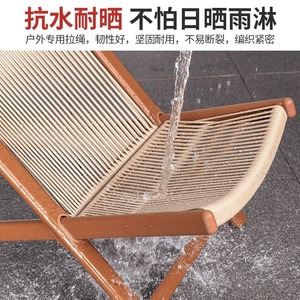 Outdoor <b>Garden</b> Lounge Chair Set <b>Foldable</b> Rattan <b>Table</b> And Two Chairs <b>For</b> Courtyard Balcony Nordic Style Adult Use - Product Image 3