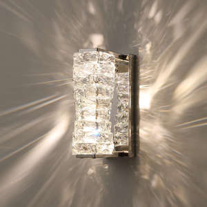 Modern Design Sconce <b>Light</b> Stainless Steel K9 Crystal Indoor <b>Wall</b> Lamp for Living Room - Product Image 2