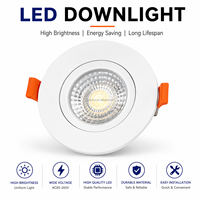 Plafonnier LED encastré sans driver externe, corps fin, 3W 5W 7W 9W, faisceau 120 degrés, 50000 heures