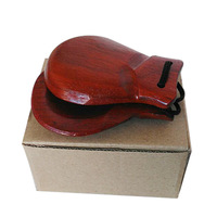 Castañuelas de Madera Roja al por Mayor, 30 Piezas MOQ, Marca CIK/OEM, Modelo LBQ-19, 0.2kg, Caja de Cartón China