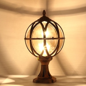 LED European Classical High-grade Outdoor Decorative Solar Pillar <strong>Light</strong>,<strong>Fence</strong> <strong>Post</strong> <strong>Light</strong> Wall Gate for Garden Yardhts - Product Image 2