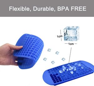 160 Silicone Ice Tray Food Grade Freezer Proof Heat Resistant 230C Eco-Friendly Non-Stick Stackable - Product Image 5