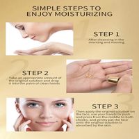 Sérum Visage Effet Or à Marque Blanche avec Acide Hyaluronique et Niacinamide – Essence Éclat Nourrissante pour Soin Quotidien de la Peau