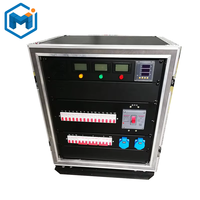 24-Way 16A Étanche Power Distro Grand Écran LED Éclairage de Scène Audio Distribution de Puissance Cabinet avec Flight Case