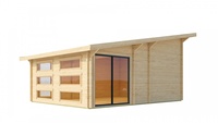 Conteneur en bois Maison de vacances Villa préfabriquée Design jardin Maison préfabriquée moderne Maison mobile portable Salle de simulateur de golf