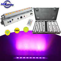 Bothlighting 6 pièces avec étui 9x18W RGBWA UV 6-en-1 Projecteur de scène sans fil DMX pour DJ, fêtes et mariages