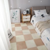 Tapis de sol moderne en EVA, fabriqué à la machine, antidérapant, extra épais (poil moyen), couleur unie, pour grandes surfaces et chambres à coucher