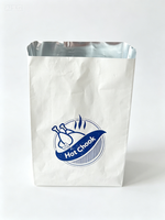Sacs en papier aluminium imprimés avec logo personnalisé, qualité alimentaire, résistants à la graisse, isolants thermiquement, jetables, pour barbecue et hot-dogs