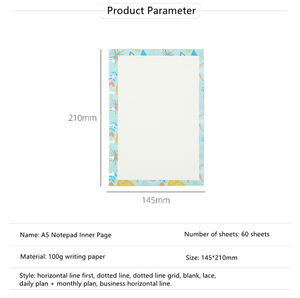 A5 ricarica pagina interna <span class=keywords><strong>Notebook</strong></span> con foro per funghi fogli di carta supplementari 7 formati ricariche opzionali per <span class=keywords><strong>Notebook</strong></span> con anello a disco - Product Image 2