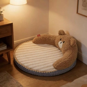 Luxury Cotton Sponge <strong>Cat</strong> <strong>Bed</strong> Winter Sleep and Play Mat Eco-Friendly Solid Pattern Hand Washable Fashionable Warm for Dogs - Product Image 5