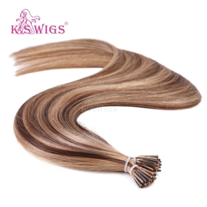 Extensions de cheveux I-Tip K.SWIGS P4-27 couleur 100% cheveux humains, cuticules alignées, lisses, durables, sécurisées, réutilisables, longueur personnalisée, texture. - Product Image 3