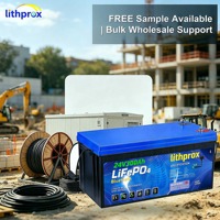 Batería de ciclo profundo LiFePO4 para montacargas, 24V 300Ah, para centro de distribución, resistente a golpes, CE FCC RoHS, OEM ODM, de fábrica
