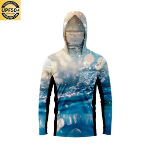 Sweat à capuche de pêche à manches longues UPF 50, impression par sublimation avec logo personnalisé, séchage rapide, imperméable, protection solaire, haute qualité - Product Image 4
