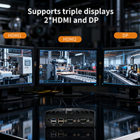Mini Computadora Industrial Sin Ventilador N150, 2xRs232 COM, 2xHD DP, 8GB DDR5, 128GB SSD, 2x2.5G Lan, Mini Firewall Pfsense, Servidor para Oficina en Casa