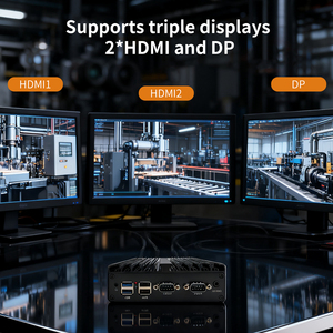 无风扇工业迷你电脑双RS232 COM HD DP 8GB <span class=keywords><strong>DDR</strong></span> 128GB SSD N150 2x2.5G Lan 迷你防火墙Pfsense家庭办公服务器 - Product Image 2