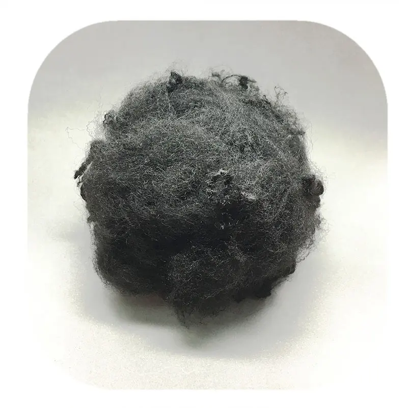 Hot sale high Strength Black pp fiber 6D 64MM with Anti-UV for Needlepunch Nonwoven