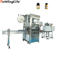 Machine d'étiquetage rétractable personnalisée pour bouteilles de jus et d'eau, machine de bandage rétractable automatique pour bouteilles de vodka
