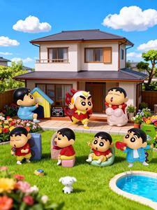 Lot <span class=keywords><strong>de</strong></span> 16 Boîtes <span class=keywords><strong>de</strong></span> Collection Magnétiques pour Réfrigérateur Anime Mitu Crayon Shin-chan, Thème Vie Quotidienne Amusante et Ludique, Boîte Mystère pour Jouets et Cadeaux - Product Image 3