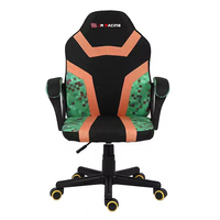 Chaise de Gamer JR RACING JRK-007-A Extreme en Cuir, Ergonomique, Inclinable, Réglable en Hauteur, pour Enfants, en PU et Métal